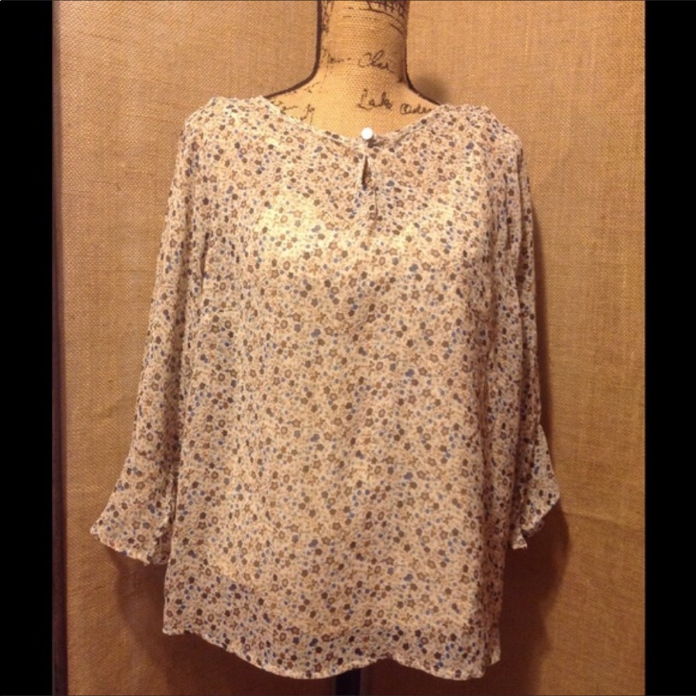 Sonoma sheer top 0X 14W
